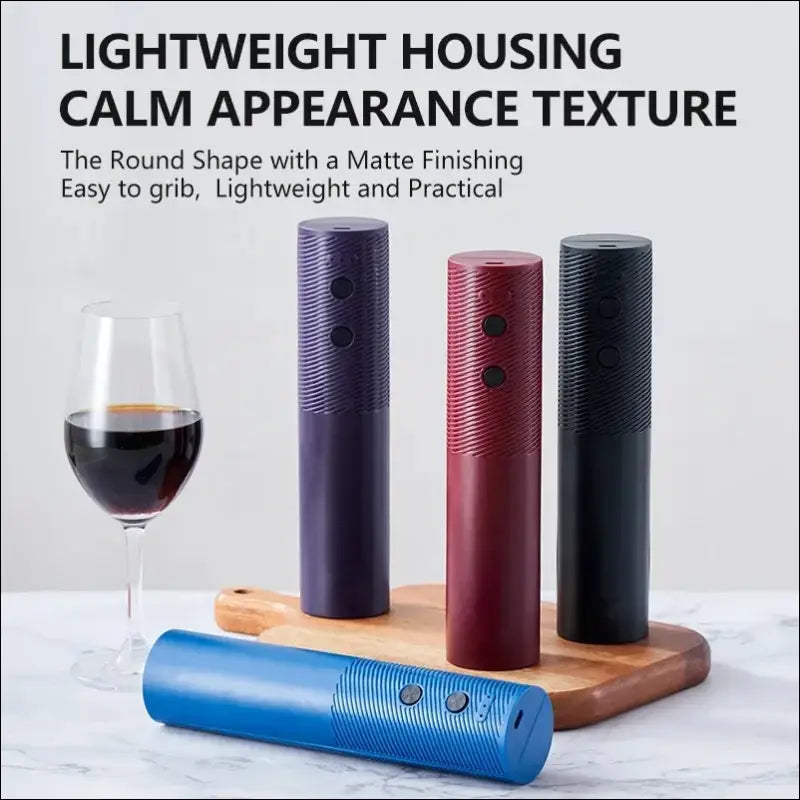 Electric Wine Bottle Opener – Rechargeable Automatic Corkscrew for Red One-Click Button Tool
