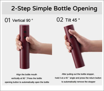 Electric Wine Bottle Opener – Rechargeable Automatic Corkscrew for Red One-Click Button Tool