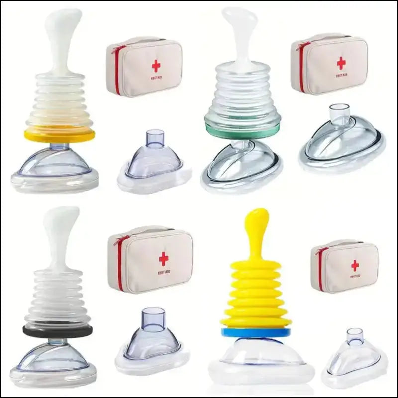 First Aid Kit Emergency Choking Rescue Device for Adults & Kids - Anti-Suffocation Breathing Trainer Home