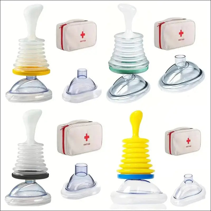 First Aid Kit Emergency Choking Rescue Device for Adults & Kids - Anti-Suffocation Breathing Trainer Home
