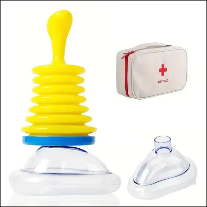 First Aid Kit Emergency Choking Rescue Device for Adults & Kids - Anti-Suffocation Breathing Trainer Home