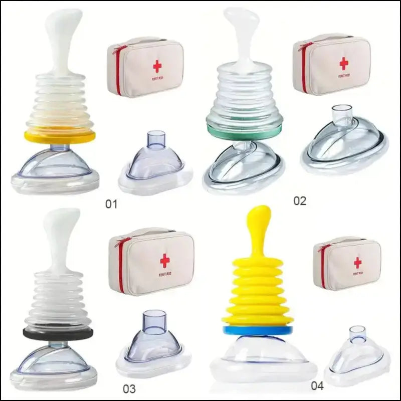 First Aid Kit Emergency Choking Rescue Device for Adults & Kids - Anti-Suffocation Breathing Trainer Home