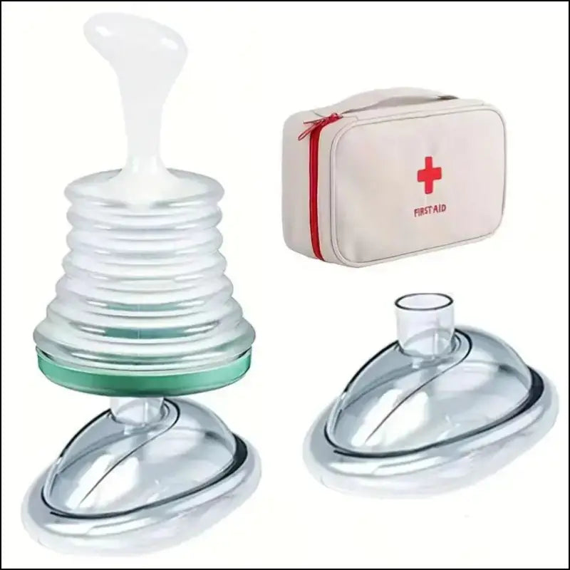 First Aid Kit Emergency Choking Rescue Device for Adults & Kids - Anti-Suffocation Breathing Trainer Home