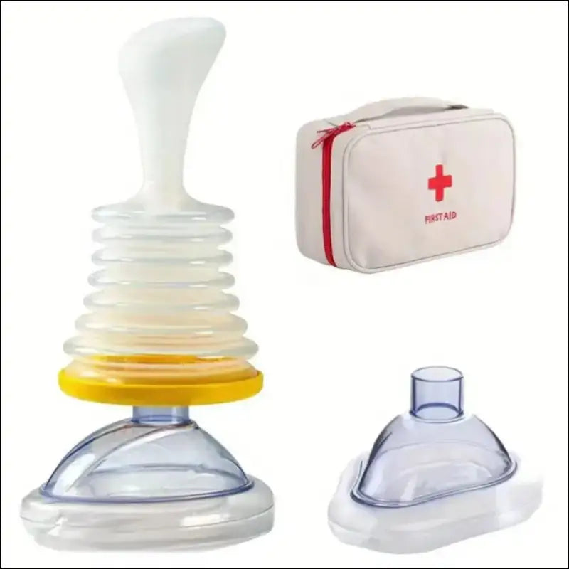 First Aid Kit Emergency Choking Rescue Device for Adults & Kids - Anti-Suffocation Breathing Trainer Home