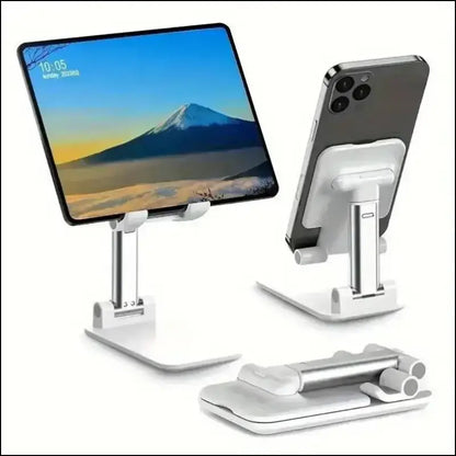 Foldable Mobile Phone Holder Stand – Adjustable Tablet Desk Mount Flexible Desktop Live Lazy Bracket Support for All