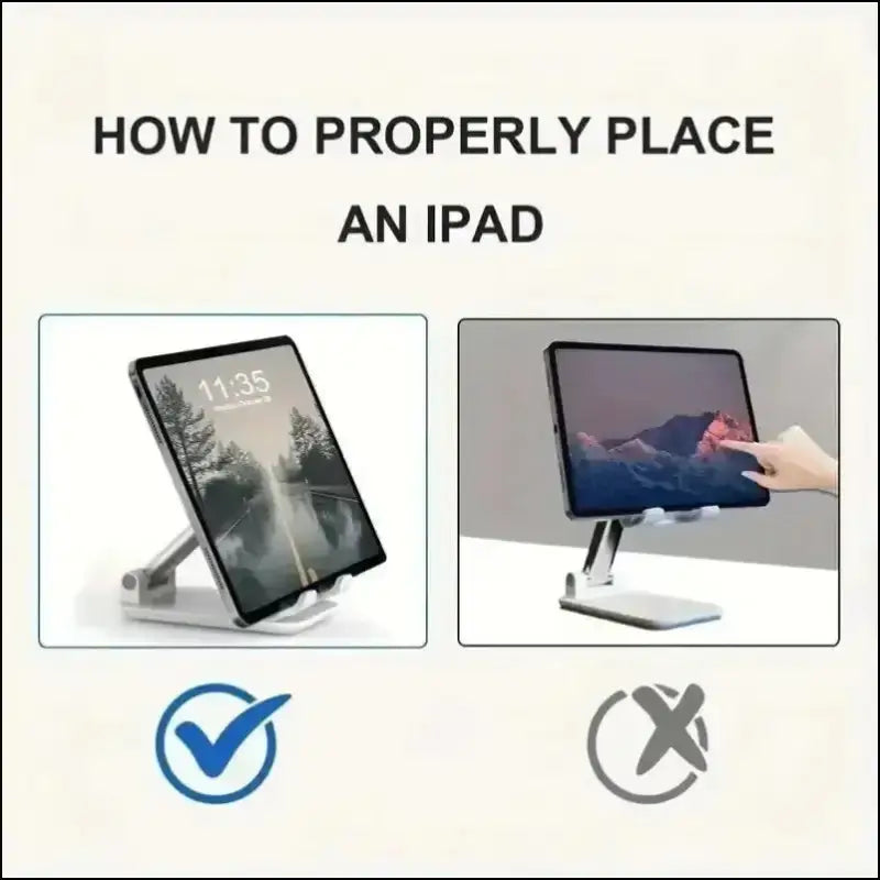 Foldable Mobile Phone Holder Stand – Adjustable Tablet Desk Mount Flexible Desktop Live Lazy Bracket Support for All
