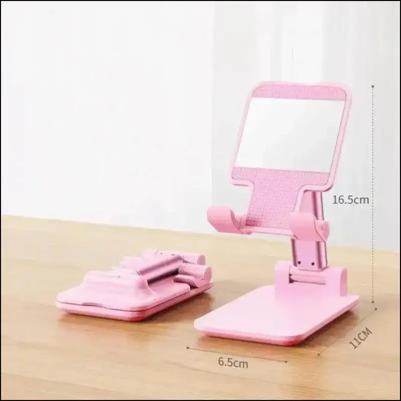 Foldable Mobile Phone Holder Stand – Adjustable Tablet Desk Mount Flexible Desktop Live Lazy Bracket Support for All