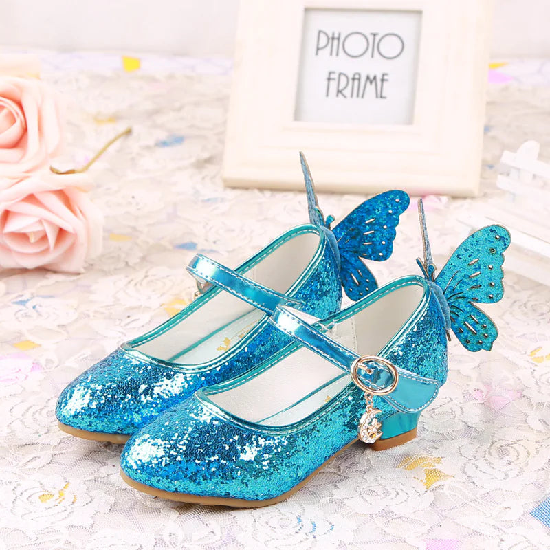 Girls' Butterfly Princess High Heel Shoes