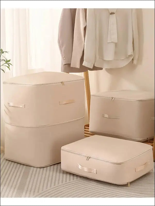 Gongsatin Material Compression Packing Cube Dustproof Foldable Compressed Storage Bag Large Capacity Moisture-proof
