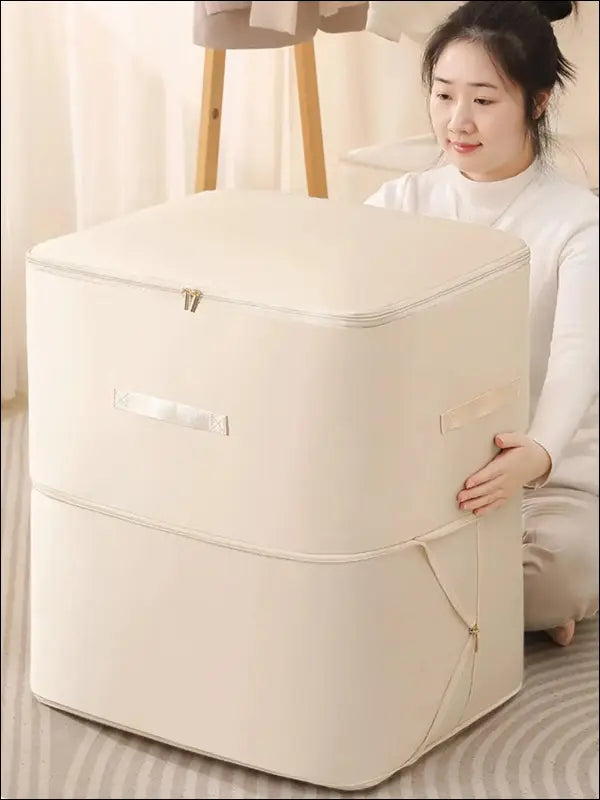 Gongsatin Material Compression Packing Cube Dustproof Foldable Compressed Storage Bag Large Capacity Moisture-proof