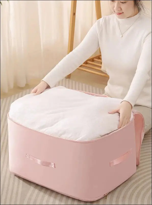 Gongsatin Material Compression Packing Cube Dustproof Foldable Compressed Storage Bag Large Capacity Moisture-proof