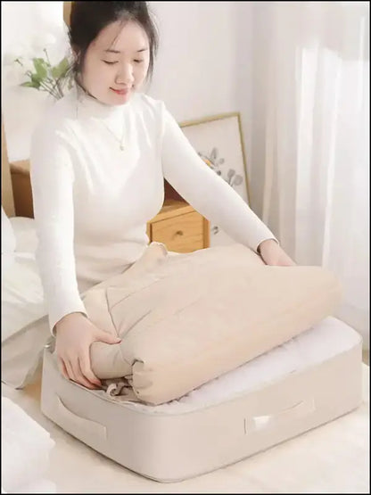 Gongsatin Material Compression Packing Cube Dustproof Foldable Compressed Storage Bag Large Capacity Moisture-proof