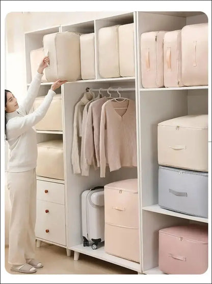 Gongsatin Material Compression Packing Cube Dustproof Foldable Compressed Storage Bag Large Capacity Moisture-proof
