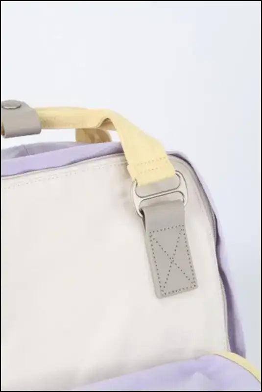 Himawari Contrast Water and Scratch-Resistant Nylon Backpack Bag