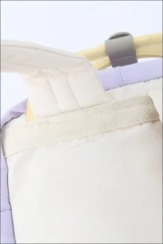 Himawari Contrast Water and Scratch-Resistant Nylon Backpack Bag