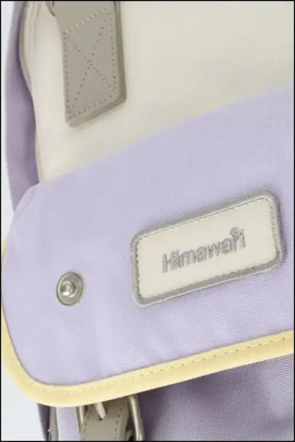 Himawari Contrast Water and Scratch-Resistant Nylon Backpack Bag