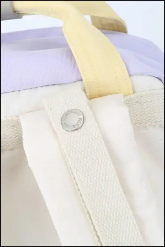 Himawari Contrast Water and Scratch-Resistant Nylon Backpack Bag