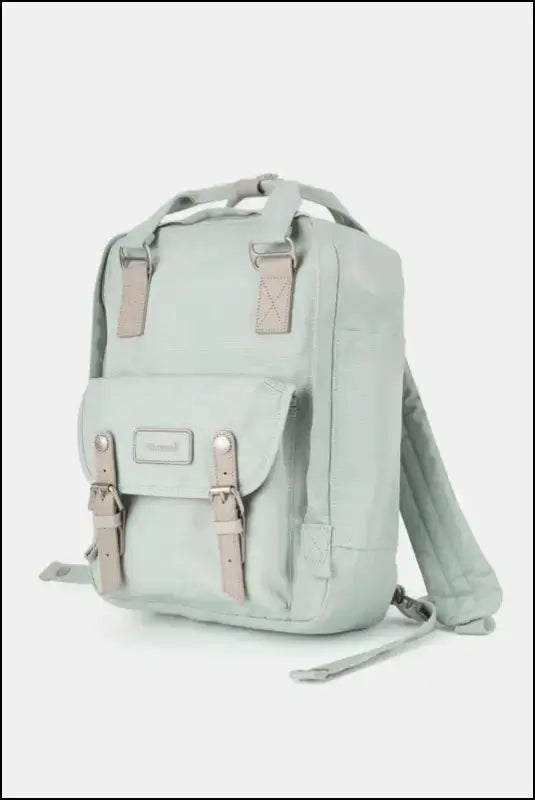 Himawari Contrast Water and Scratch-Resistant Nylon Backpack Bag