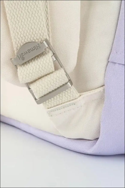 Himawari Contrast Water and Scratch-Resistant Nylon Backpack Bag