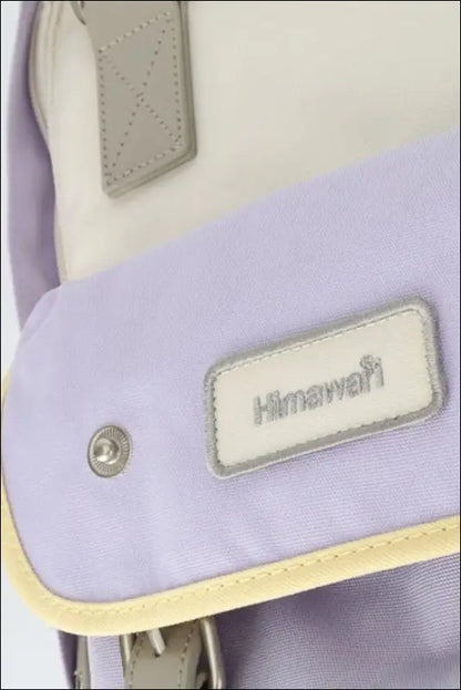 Himawari Contrast Water and Scratch-Resistant Nylon Backpack Bag
