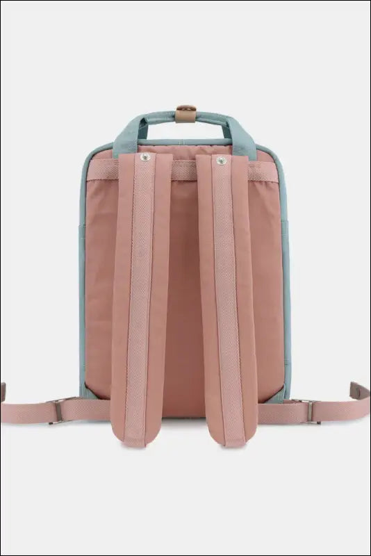 Himawari Contrast Waterproof Nylon Backpack Bag - bag