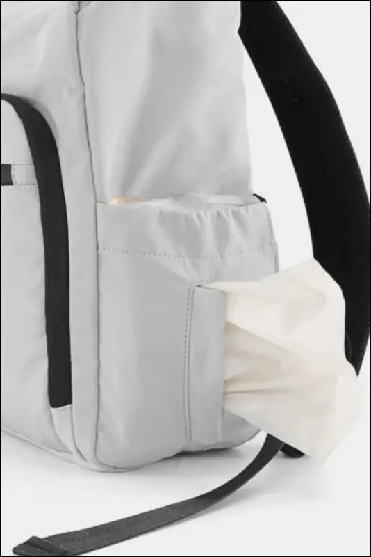 Himawari Nylon Waterproof Backpack Bag - Contrast Water and Scratch-Resistant