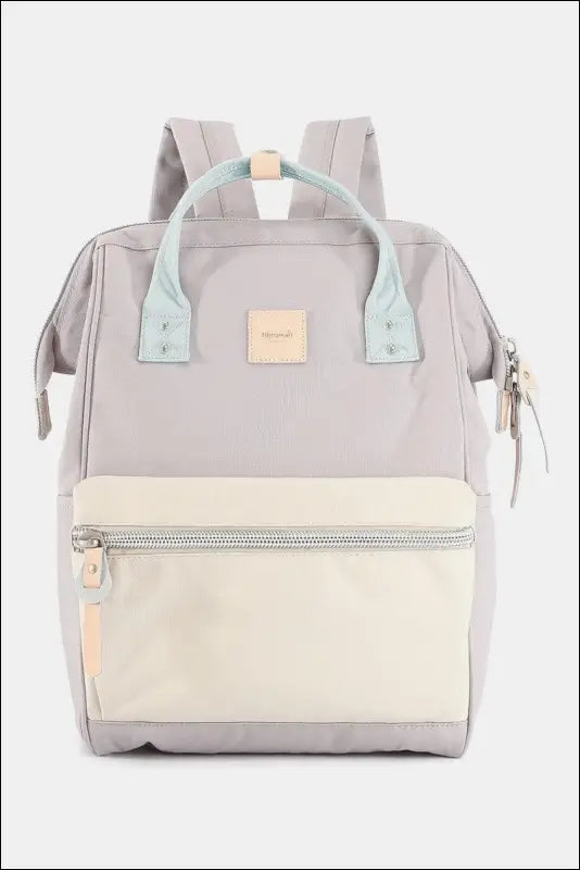 Himawari Water Resistant Canvas Backpack Bag with Side Pockets - Lavender/Cr / One Size