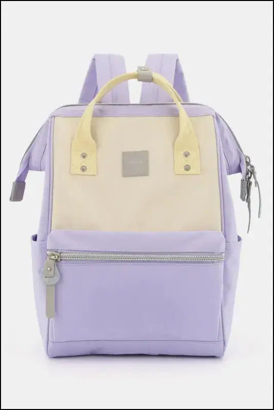 Himawari Water Resistant Canvas Backpack Bag with Side Pockets