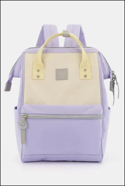 Himawari Water Resistant Canvas Backpack Bag with Side Pockets