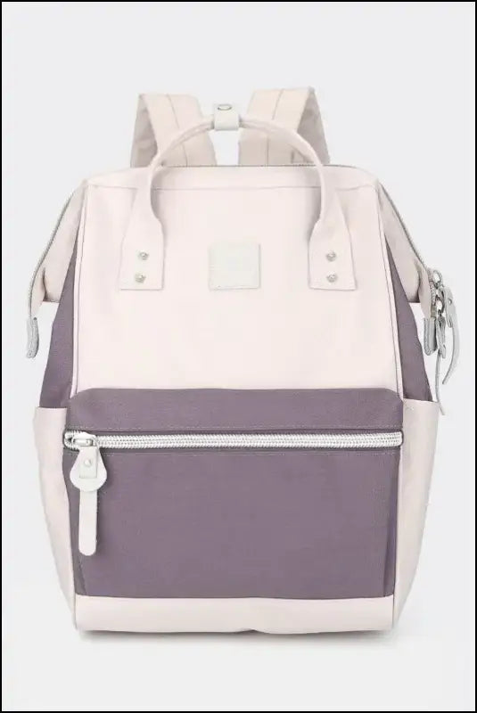 Himawari Water Resistant Canvas Backpack Bag with Side Pockets