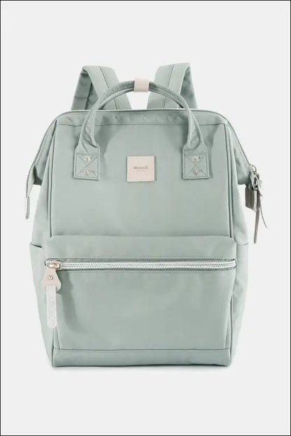 Himawari Water Resistant Canvas Backpack Bag with Side Pockets - Gum Leaf / One Size