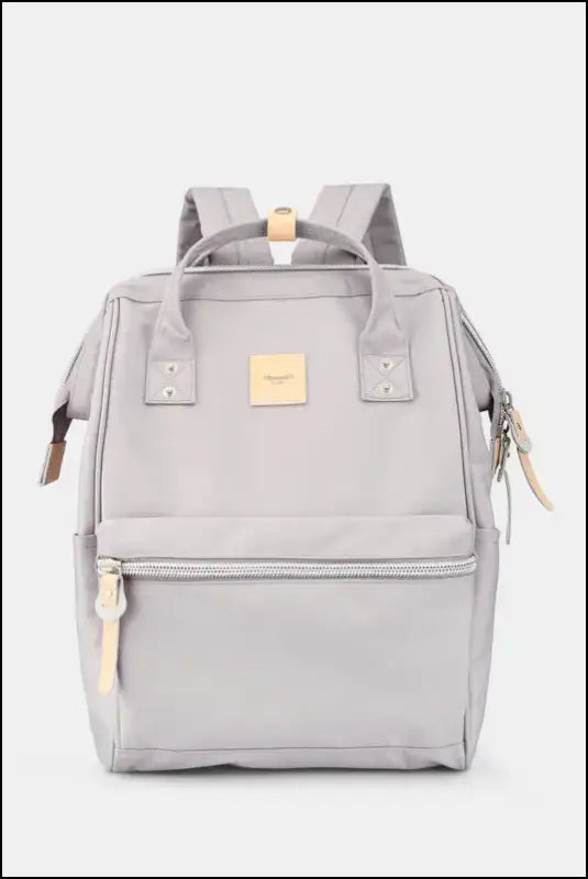 Himawari Water Resistant Canvas Backpack Bag with Side Pockets - Light Lavender / One Size