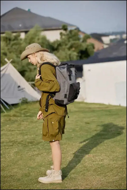 Himawari Waterproof Canvas Backpack Bag with Handles