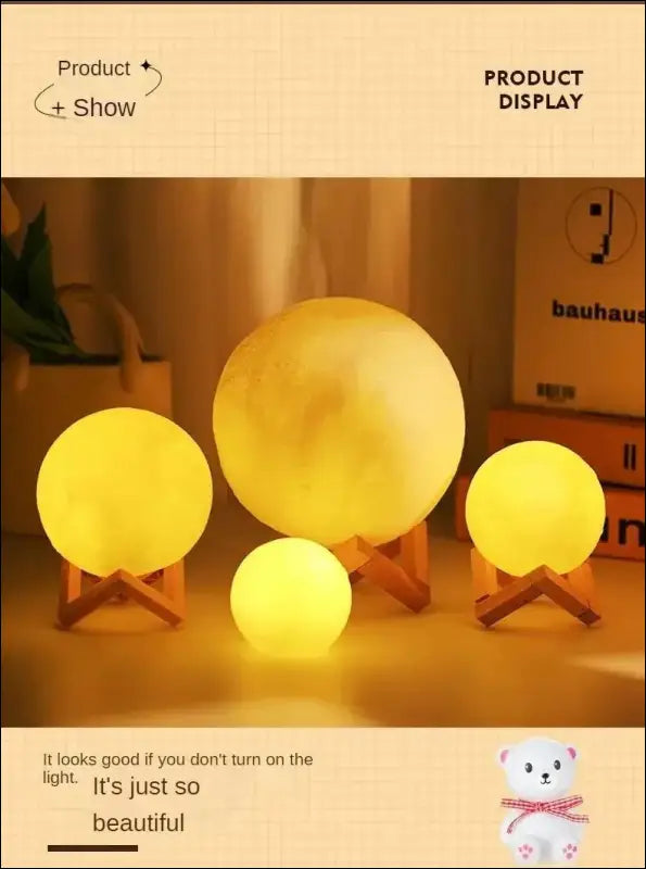 Hot Selling Moon Light | Romantic Atmosphere Room Decoration | Warm Soft Night Lamp | Ideal Birthday Gift for Friends
