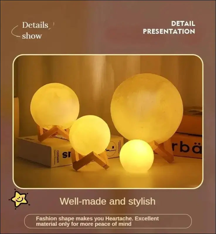 Hot Selling Moon Light | Romantic Atmosphere Room Decoration | Warm Soft Night Lamp | Ideal Birthday Gift for Friends
