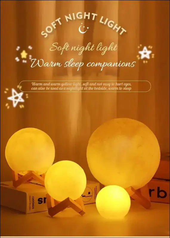 Hot Selling Moon Light | Romantic Atmosphere Room Decoration | Warm Soft Night Lamp | Ideal Birthday Gift for Friends