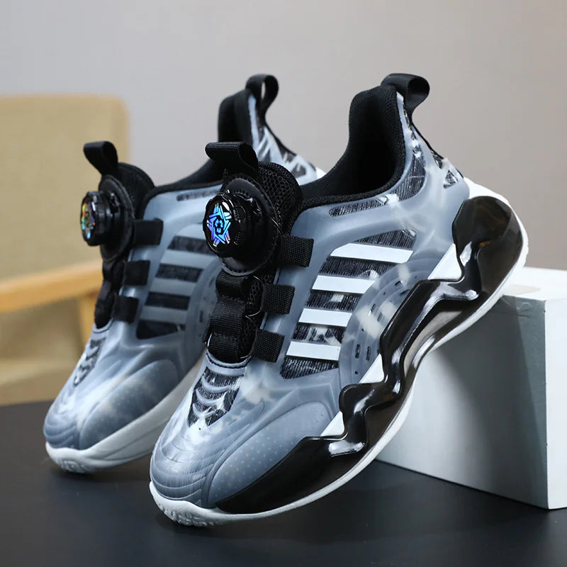 Non-Slip Shoes with Rotating Button