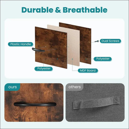 JHK Bedroom Dresser with 7 Fabric Drawers - Organizer Storage Chest for Clothes Living Room Display Cabinet Closet