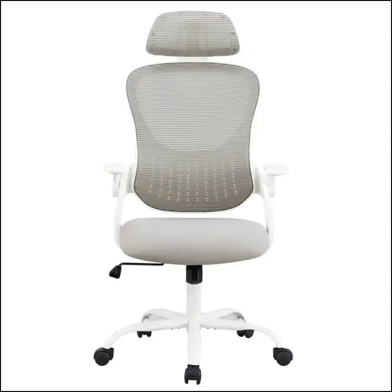 JHK Ergonomic Mesh Office Chair with Flip-Up Arms Adjustable Headrest and Lumbar Support – Ideal for Home Comfort