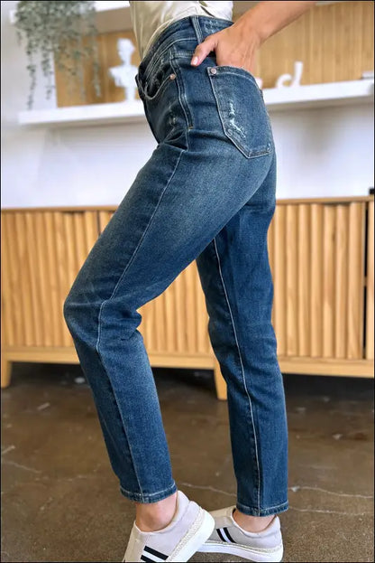 Judy Blue Full Size Tummy Control High Waist Slim Jeans