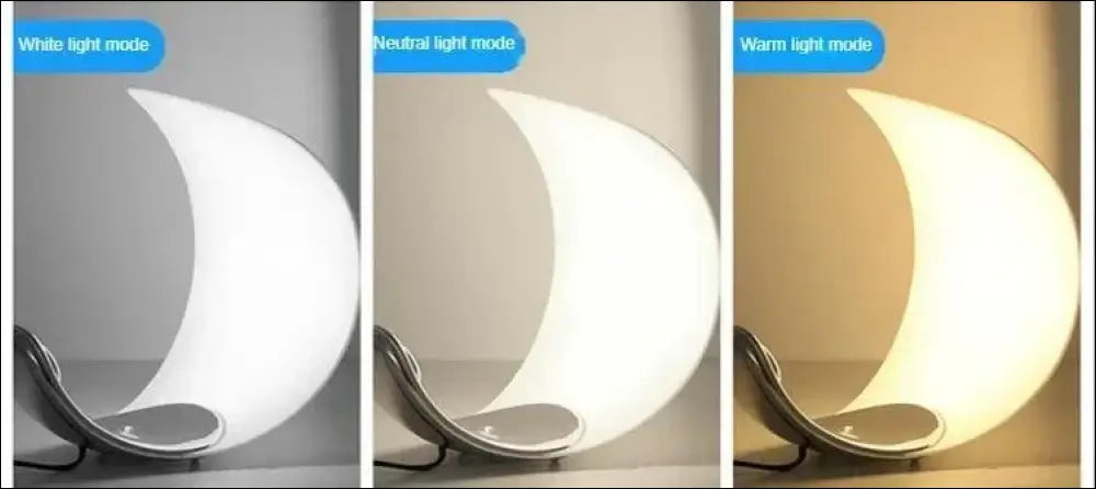 LED Moon Table Lamp - Luxury Bedroom Night Light USB Reading with Clip for Living Room Atmosphere
