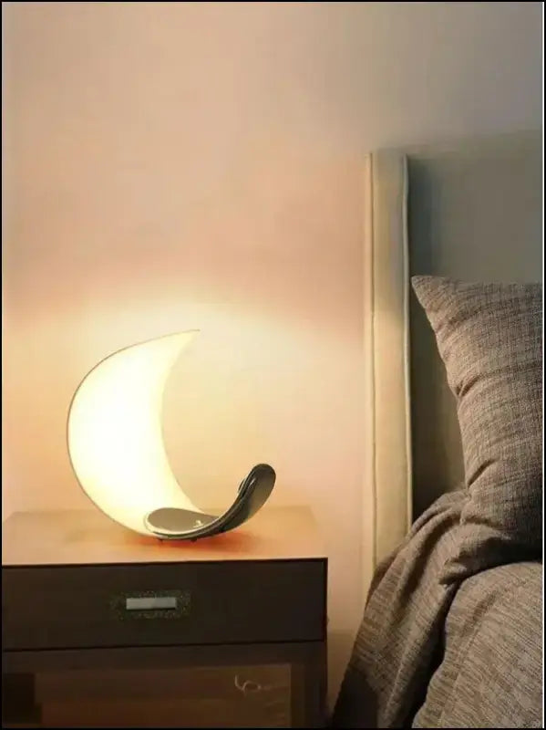 LED Moon Table Lamp - Luxury Bedroom Night Light USB Reading with Clip for Living Room Atmosphere