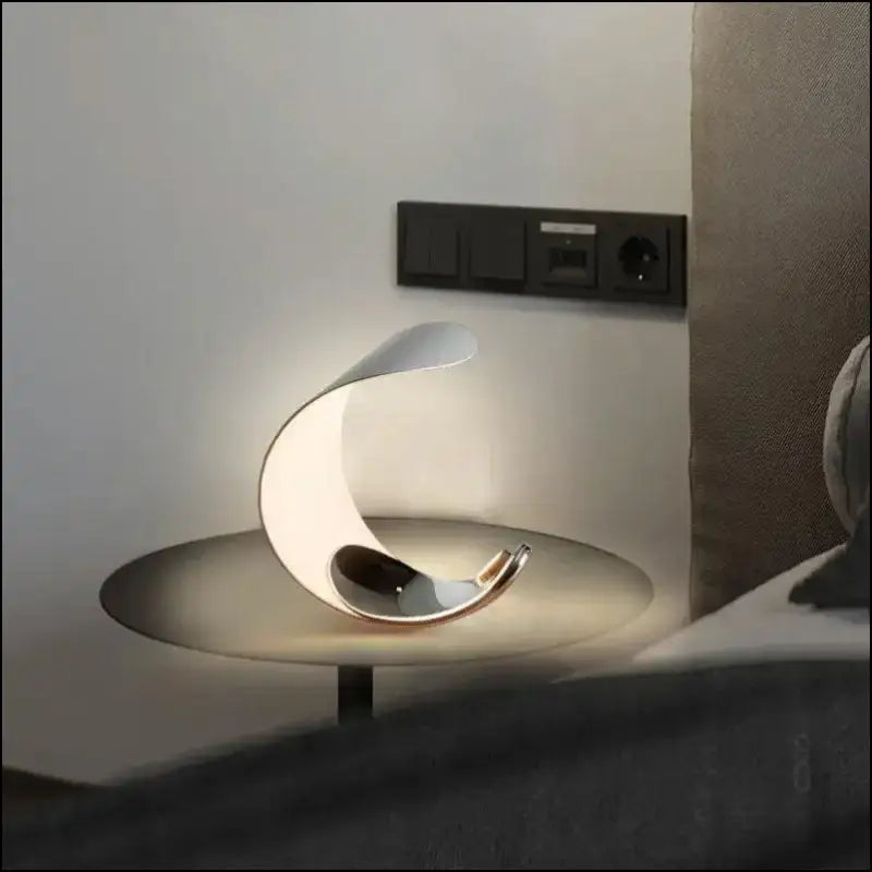 LED Moon Table Lamp - Luxury Bedroom Night Light USB Reading with Clip for Living Room Atmosphere