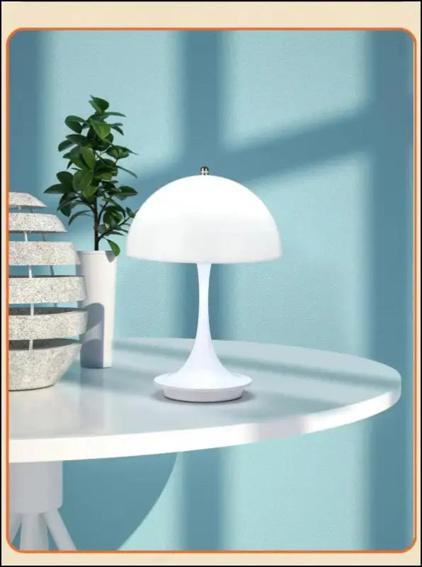 LED Mushroom Table Lamp - Portable USB Charging Dimmable Flower Bud for Bedroom & Bedside - mushroom small table lamp