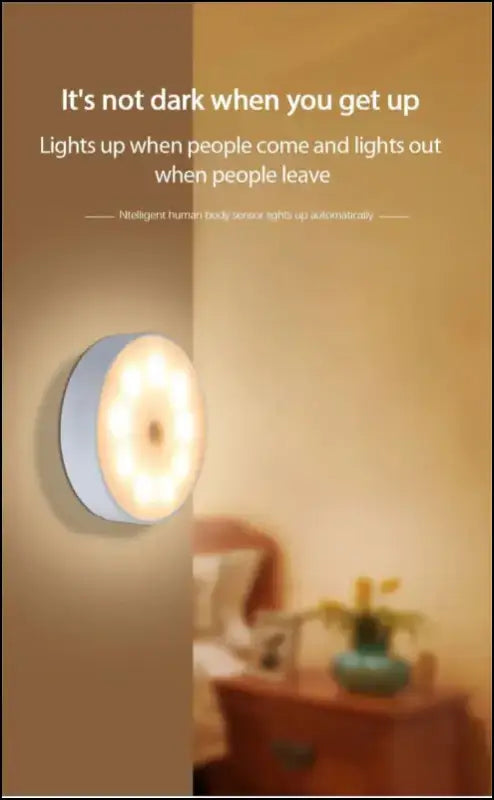 LED Smart Human Body Sensor Night Lamp | Emergency Automatic Lighting with USB Charging & Wireless Magnetic Suction