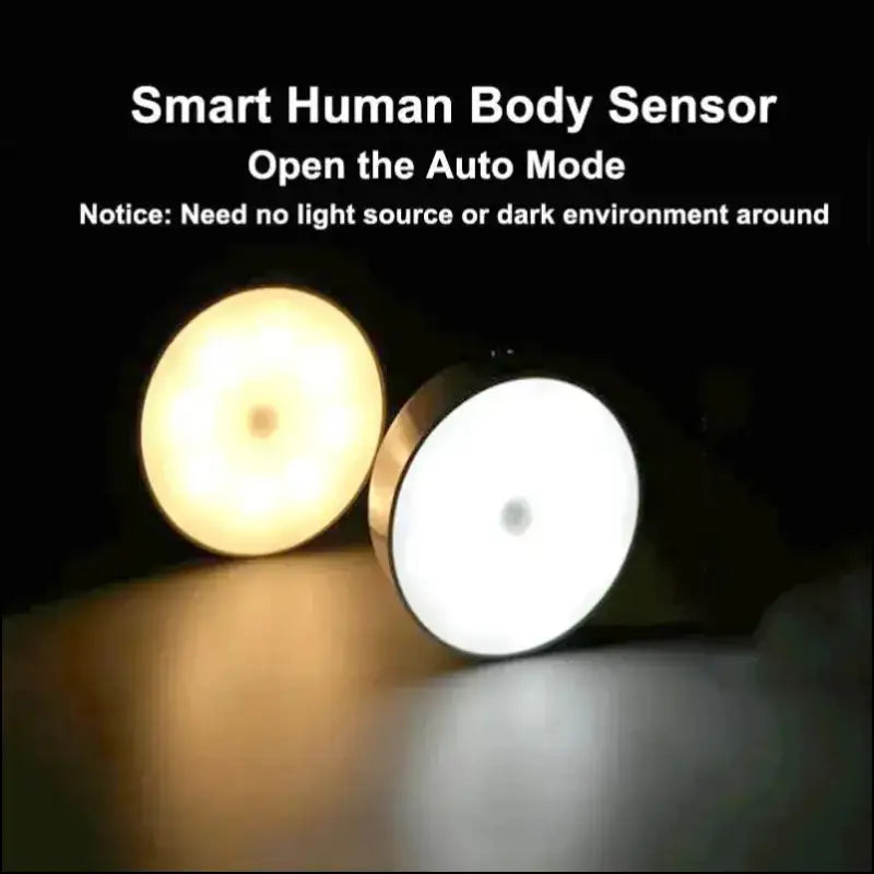 LED Smart Human Body Sensor Night Lamp | Emergency Automatic Lighting with USB Charging & Wireless Magnetic Suction