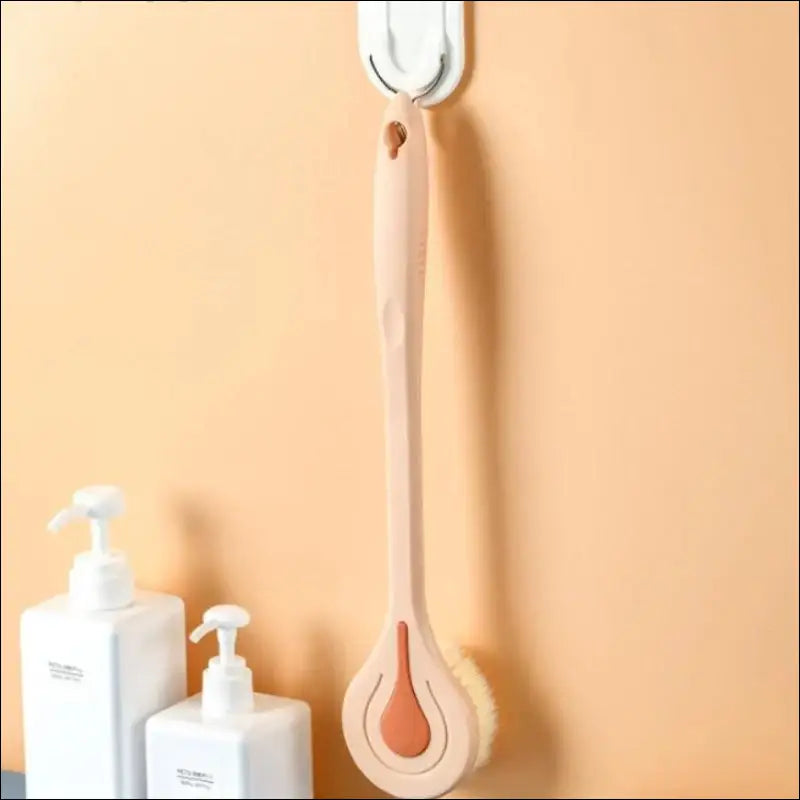 Long Handle Bath Brush - Soft Hair Shower Back Scrubber Body Massage & Mud Cleaner for Bathing
