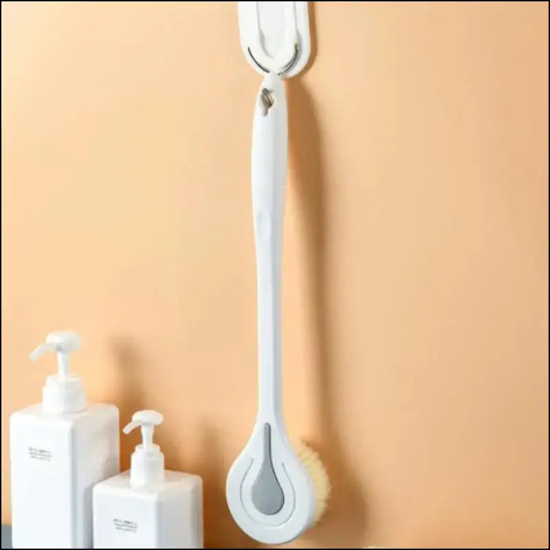 Long Handle Bath Brush - Soft Hair Shower Back Scrubber Body Massage & Mud Cleaner for Bathing