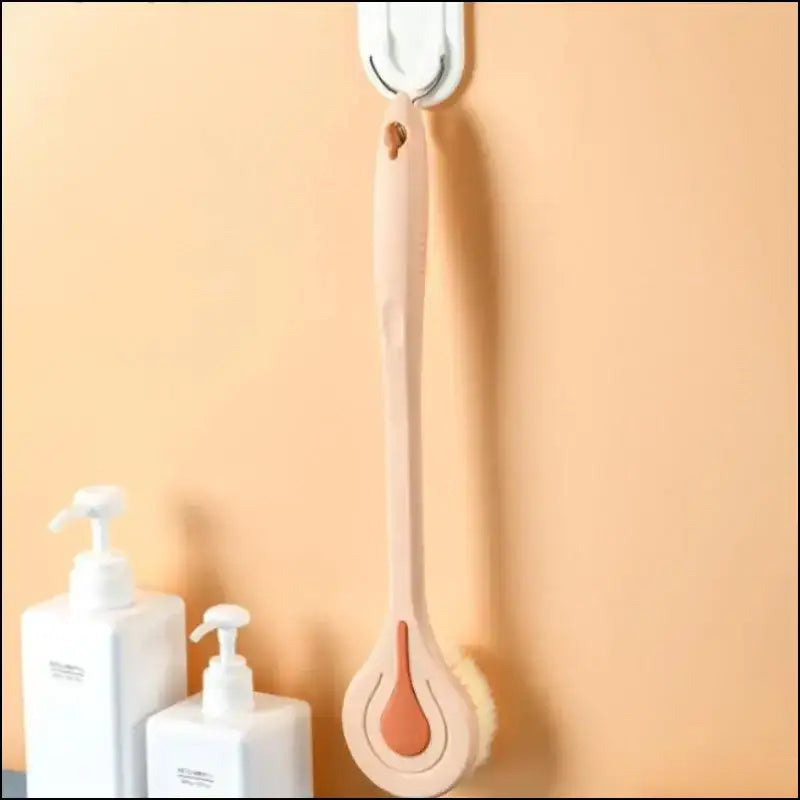 Long Handle Bath Brush - Soft Hair Shower Back Scrubber Body Massage & Mud Cleaner for Bathing