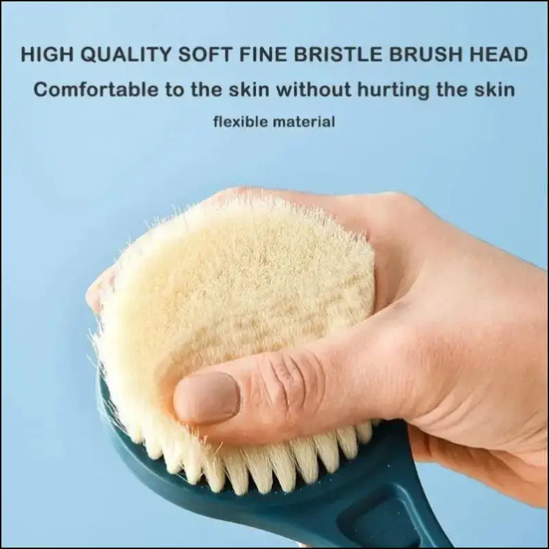 Long Handle Bath Brush - Soft Hair Shower Back Scrubber Body Massage & Mud Cleaner for Bathing